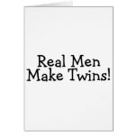 Real Men Make Twins (Black) Card