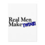 Real Men Make Twins Blue Post Card