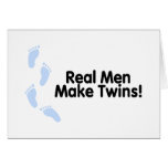 Real Men Make Twins (Boys) Card