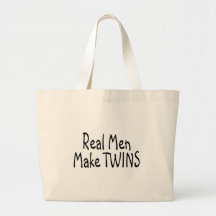 Real Men Make Twins Canvas Bag