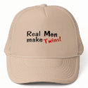 Real Men Make Twins hats