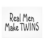 Real Men Make Twins Invitation