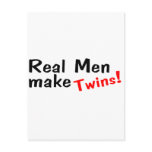Real Men Make Twins Post Card