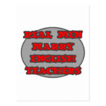 Real Men Marry English Teachers Postcard