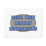 Real Men Marry Librarians postcards