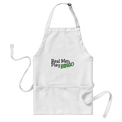 Real Men Play Bingo Apron
