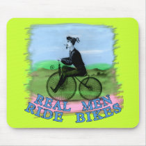 Real Men Ride Bikes Products Mouse Pads