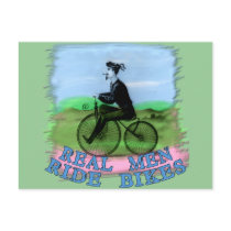 Real Men Ride Bikes Products Post Cards