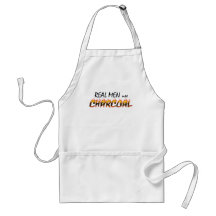 Real Men use Charcoal BBQ Apron