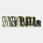 Real Men Vote Palin Bumper Sticker