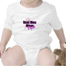 Real Men Wear Pink Baby Bodysuits