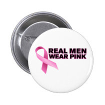 Real Men Wear Pink Button buttons