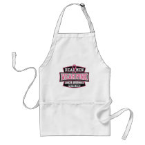 REAL Men Wear Pink For The Cure Breast Cancer Apron
