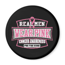 REAL Men Wear Pink For The Cure Breast Cancer