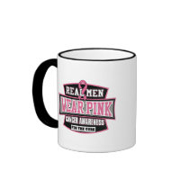 REAL Men Wear Pink For The Cure Breast Cancer Mug