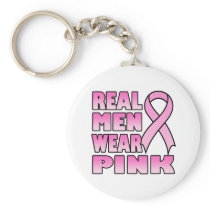 real men wear pink Keychain