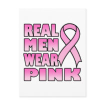 Real Men Wear Wear Pink Postcard