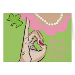Real Pretty Girls Fine Art Greeting Card