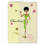 Real Pretty Girls Greeting Cards