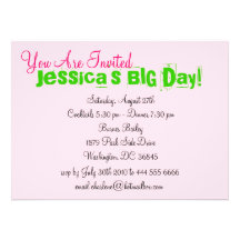 Real Pretty Girls Sorority Life Invitation