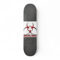 Real RAW Carbon Fibre Textured Biohazard Symbol