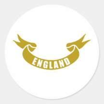 real-tape-england round sticker