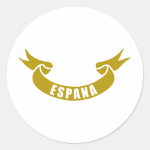 real-tape-espana round sticker