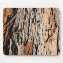 Real Tree Bark Wood Mousepad