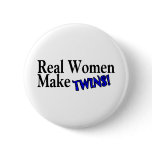 Real Woman Make Twins (Blue) buttons