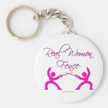 Real Women Fence Keychain