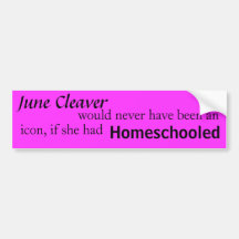 Real women homeschool bumper sticker