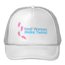 Real Women Make Twins (Blue Pink) Trucker Hats