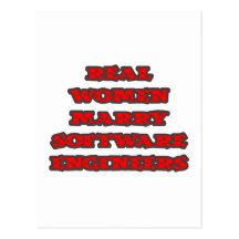 Real Women Marry Software Engineers Postcards