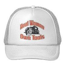 Real women own tools trucker hats