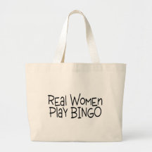 Real Women Play Bingo Tote Bag
