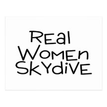 Real Women Skydive Postcards