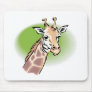 realistic giraffe head mouse mats