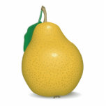 realistic golden pear photo sculptures