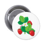 realistic juicy strawberries pin