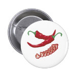 realistic red hot chili peppers graphic food desig pinback buttons