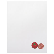 realistic red tomato customized letterhead