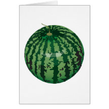 realistic watermelon cards