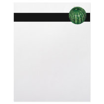 realistic watermelon letterhead design