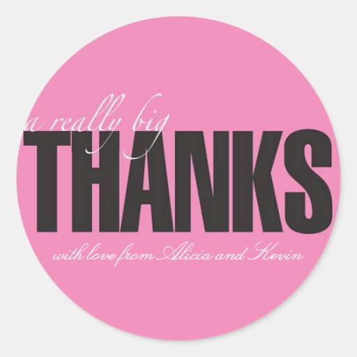 Really Big Thanks Sticker