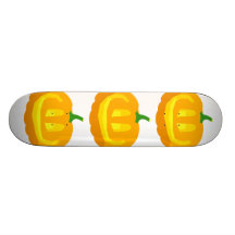 really happy Jack-O-'Lantern Skate Decks