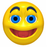 really happy smiley ornament photo sculptures