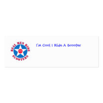 realmen, I'm Cool I Ride A Scooter Business Card