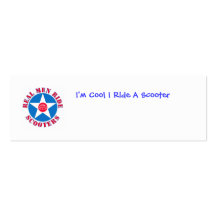 realmen, I'm Cool I Ride A Scooter Business Card