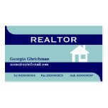 Realtor/Real estate business cards- blue business cards