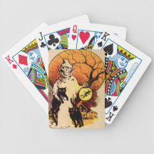 Reaper Hanging Out With His Cat Friends Bicycle Poker Deck
